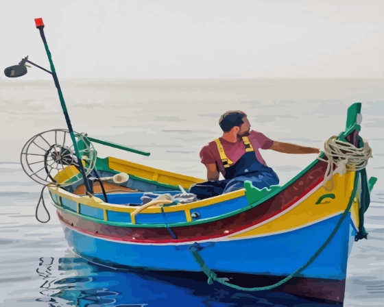 Finalizing Luzzu Drama Character Paint By Numbers Artwork