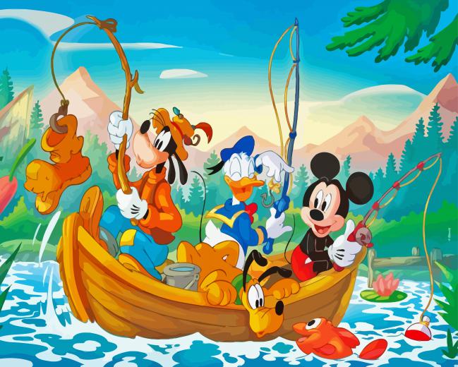 Finalizing the Mickey Mouse Animation Paint By Numbers artwork
