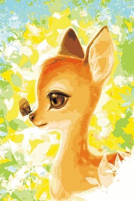 completed paint by numbers artwork