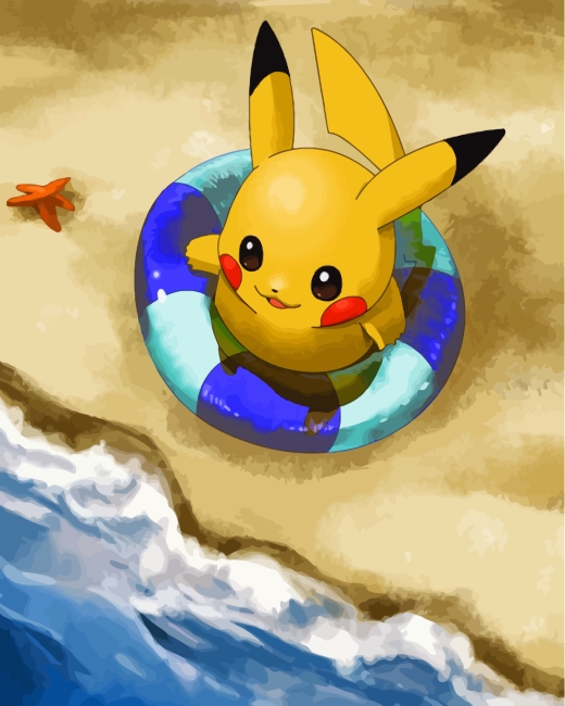 Finalizing Beach Pokemon Artwork