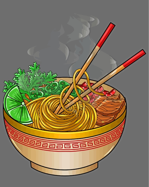 Finalized Delicious Ramen Noodles artwork