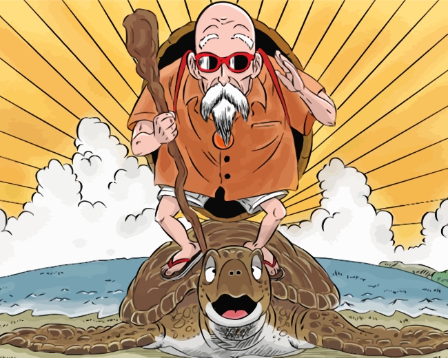 Finalizing Dragon Ball Z Roshi Artwork
