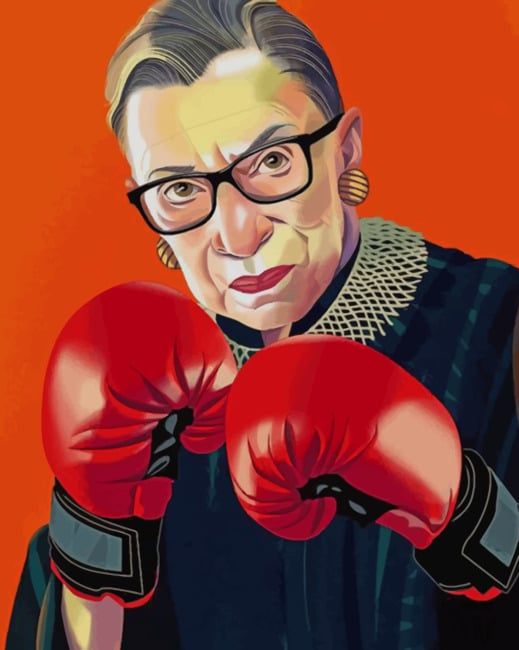 Completing Ruth Bader Ginsburg artwork
