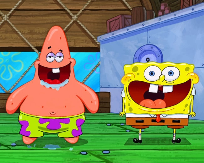 Finalizing the Spongebob and Patrick Cartoon artwork