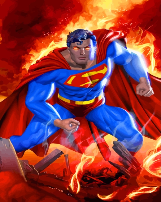 Final Superman Comic Heroes artwork