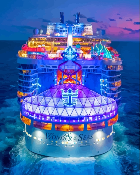 Completing the paint by numbers artwork