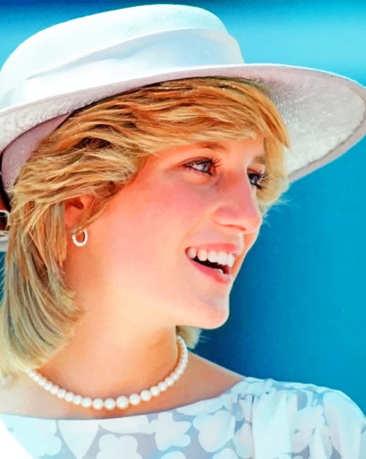 Finalizing Lady Diana Iconic UK Paint By Numbers