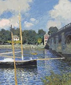 The Bridge at Argenteuil Landscape Paint By Numbers