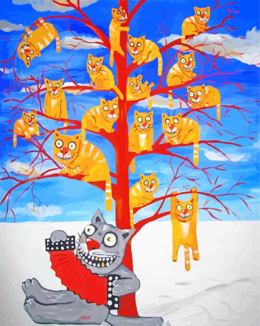Completed Treetop Cat Adventures artwork