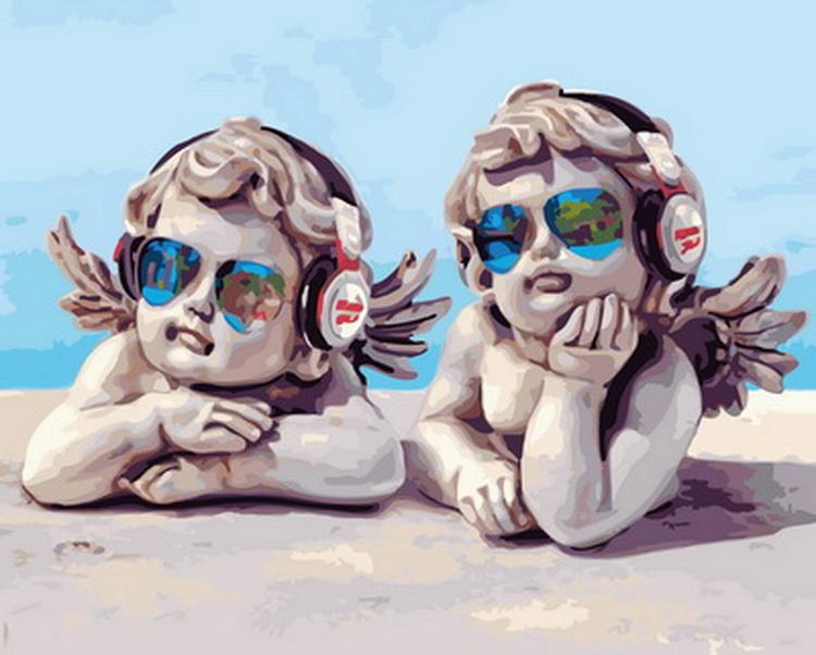 Completed Angels and Cherubs Fashion artwork