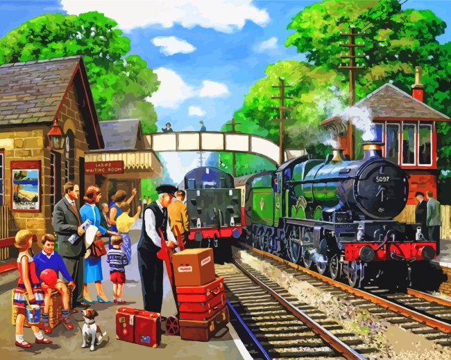 Finalizing Steam Train Stations Artwork