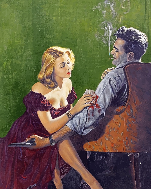 Finalizing the Couples Love Scene Paint By Numbers artwork