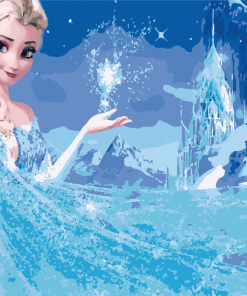 Elsa Frozen Animation Paint By Numbers