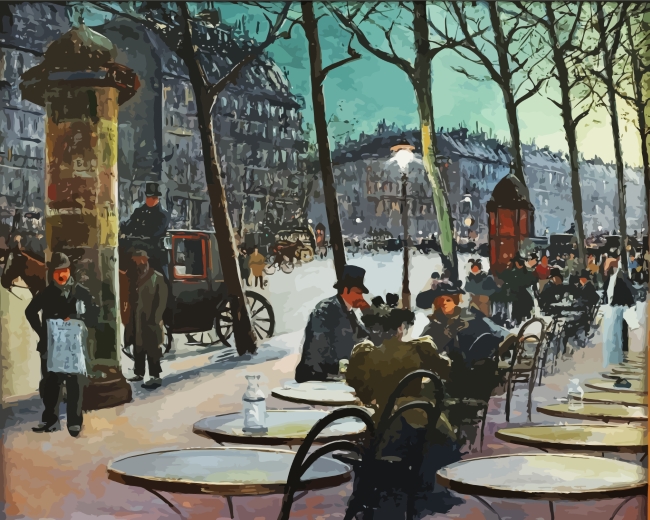 Finalizing Aesthetic Louis Abel-Truchet Paint By Numbers artwork