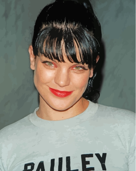 Finalizing American Actress Pauley Perrette artwork