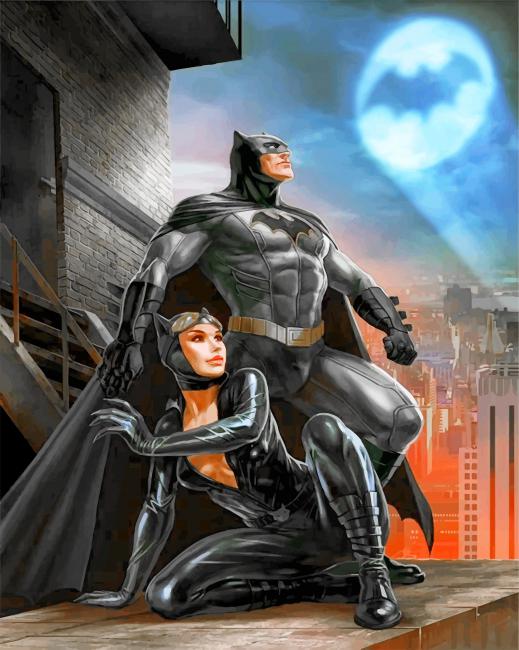 Finalizing the Batman and Catwoman artwork