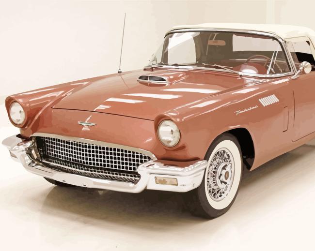 Finalizing Classic 1957 Ford artwork