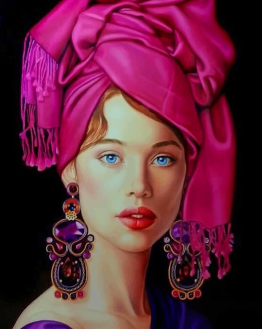 Finalizing Elegant Spanish Woman