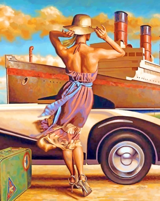 Completing vintage artwork