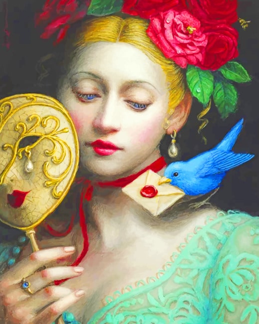 Finalizing the Vintage Masked Woman Artwork