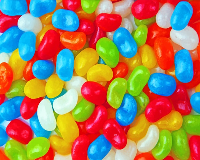 Finalizing your Colorful Candy Creations Paint By Numbers Artwork