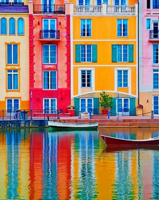 Finalizing the Colorful Italian Houses Artwork