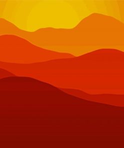 Mountain Landscape Painting Kit Paint By Numbers