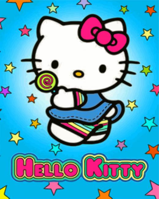 Finalizing Hello Kitty artwork