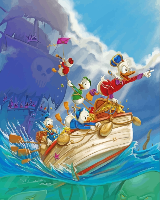 Finalizing Disney Donald Duck Boats Artwork