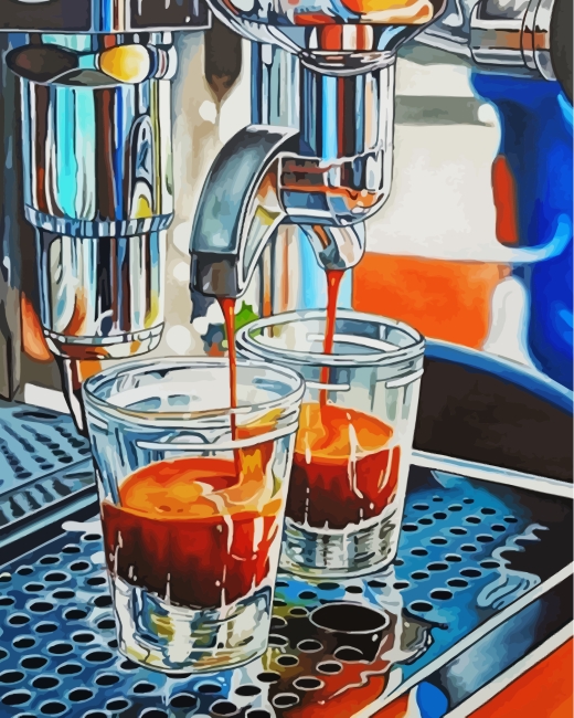 Finished Espresso Inspired Drink Artwork