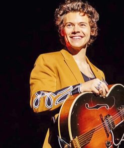 Harry Styles Yellow Fashion Paint By Numbers