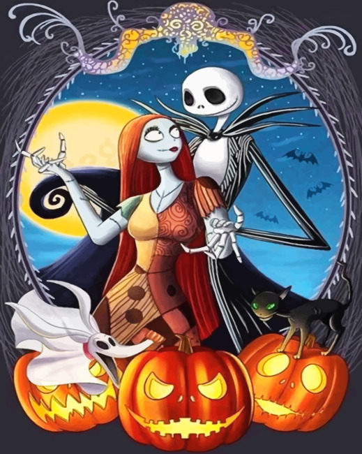 Finalizing the artwork of the Sally and Jack Skellington Kit