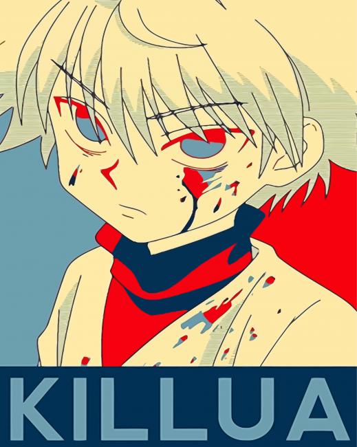 Finalizing the artwork of Killua Zoldyck