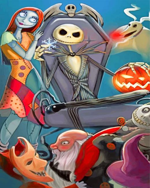 Completed Nightmare Before Christmas Jack Artwork