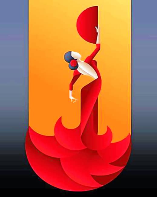 completed paint by numbers artwork