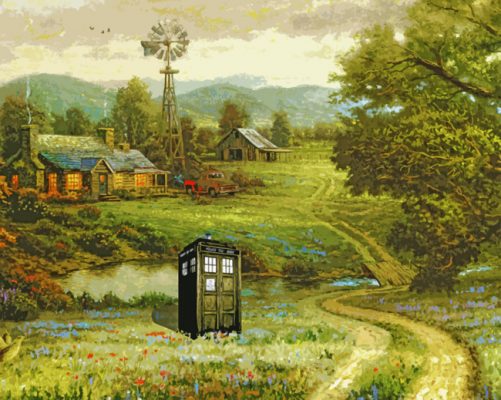 finalize Thomas Kinkade Paint By Numbers artwork