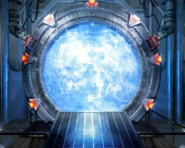 Finalized paint by numbers artwork