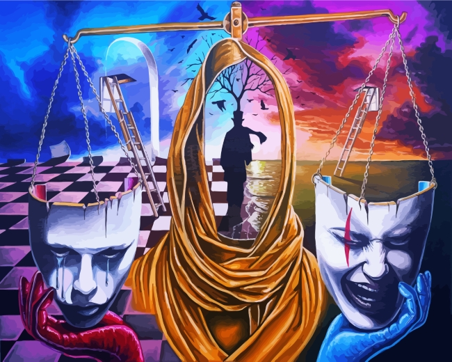 Finalizing the paint by numbers artwork