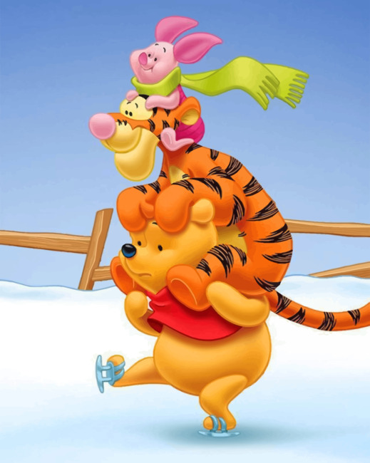 Finalizing Winnie The Pooh and Piglet artwork