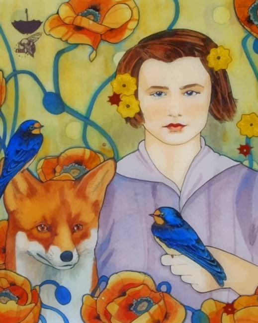 Finalizing the Fox and Woman Paint By Numbers Artwork